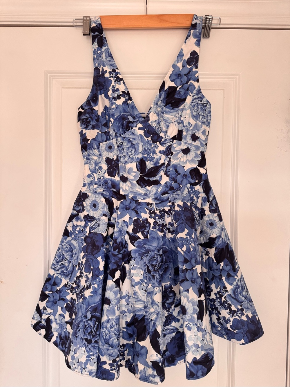 Dynamite Blue & White Floral Mini Dress